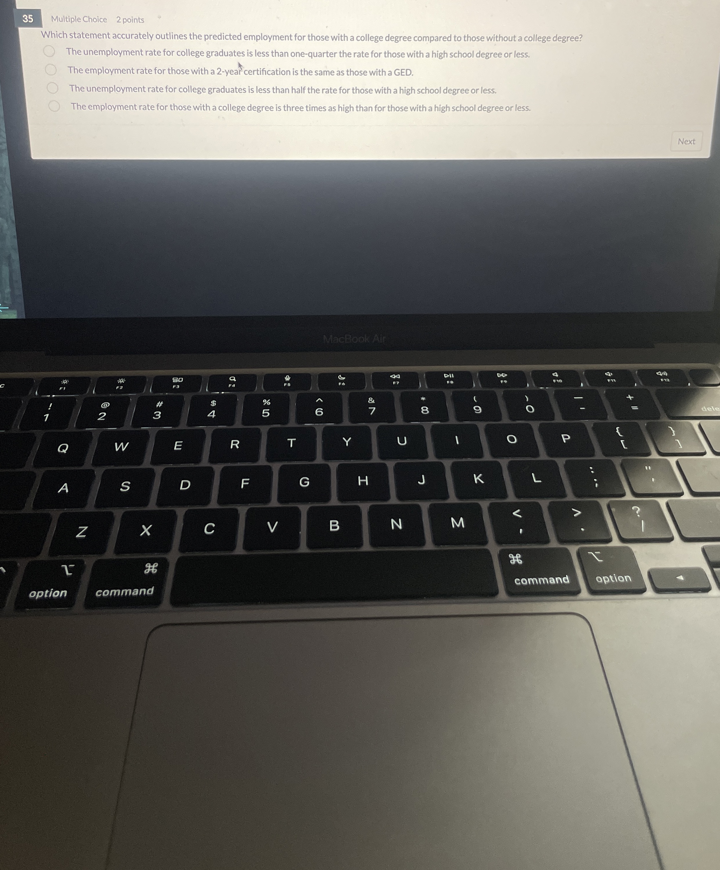 3 5 Multiple Choice 2 points Which statement