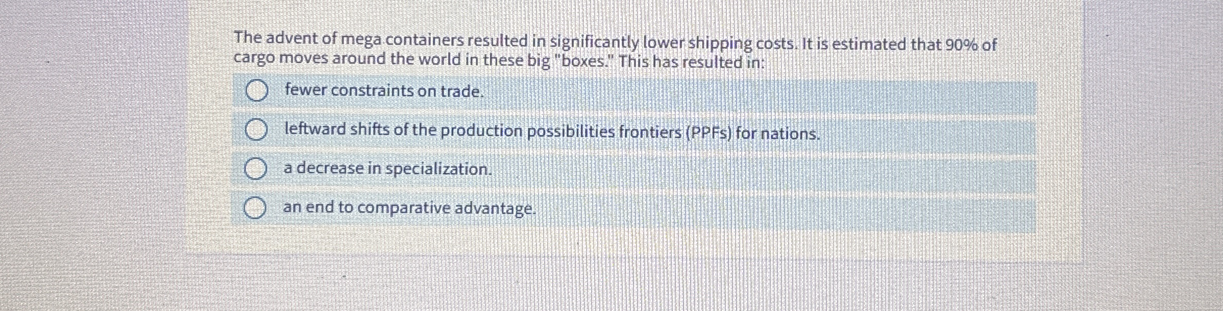 The advent of mega containers resulted in