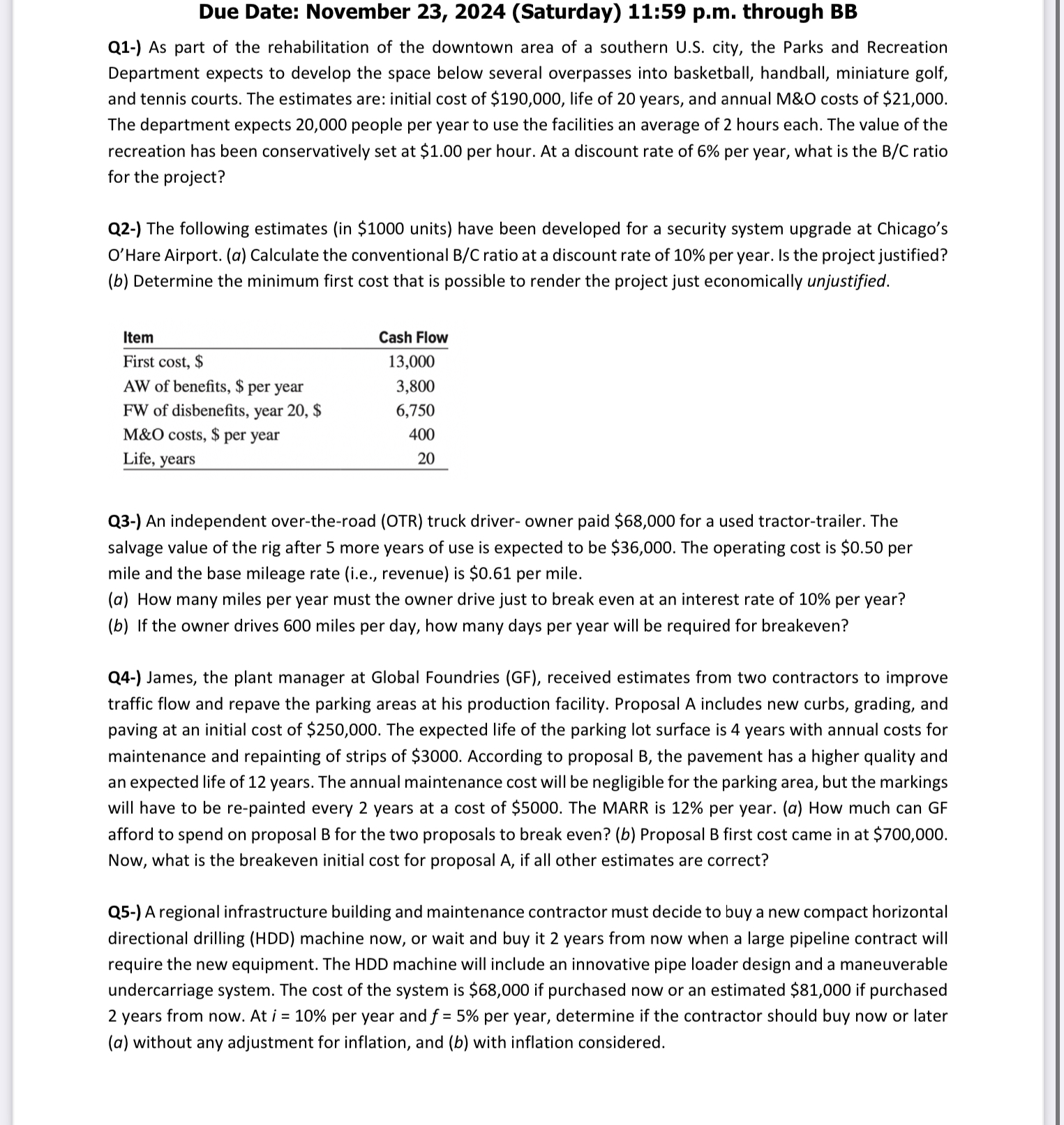 Due Date: November 2 3 , 2 0 2 4 ( Saturday ) 1 1