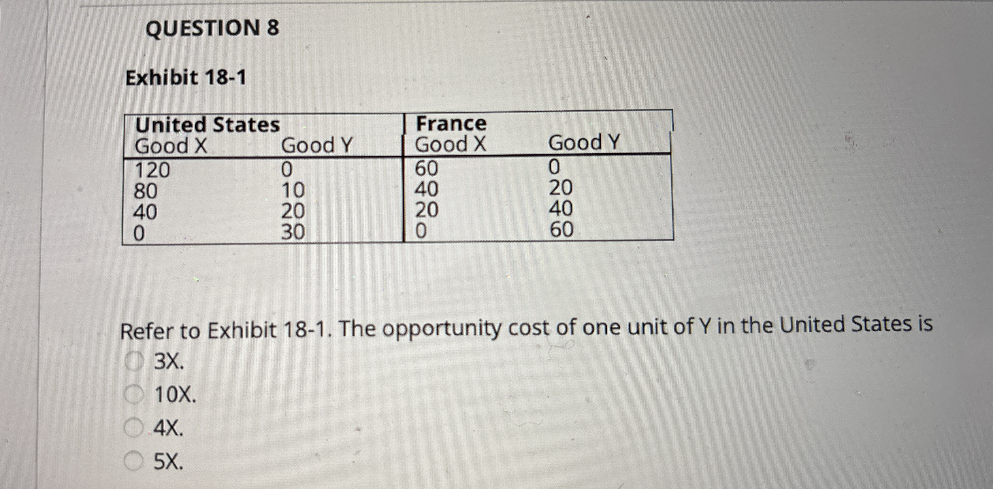 QUESTION 8 Exhibit 1 8 - 1 \ table [ [ \ table [