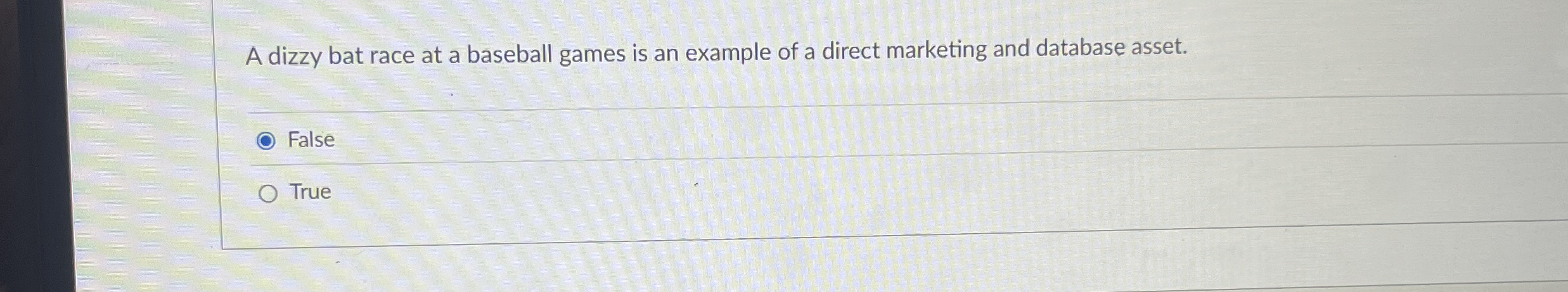 A dizzy bat race at a baseball games is an
