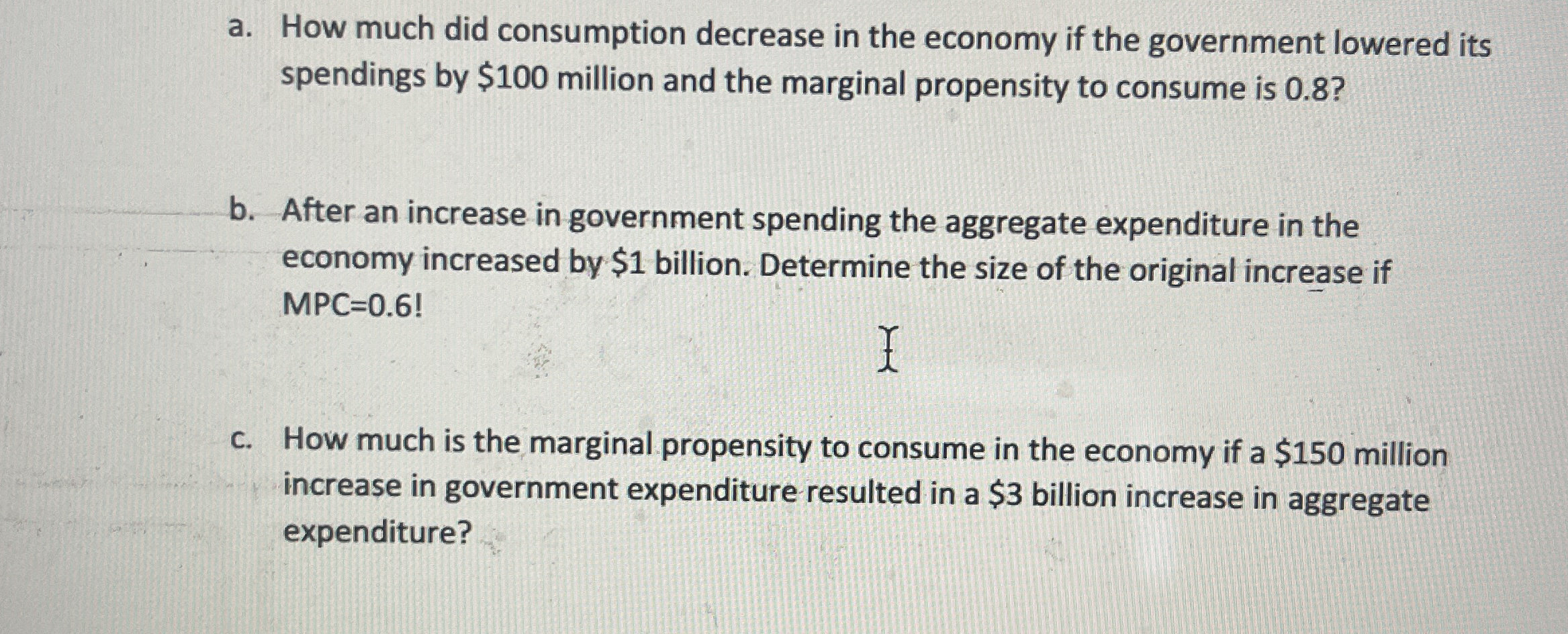 a . How much did consumption decrease in the