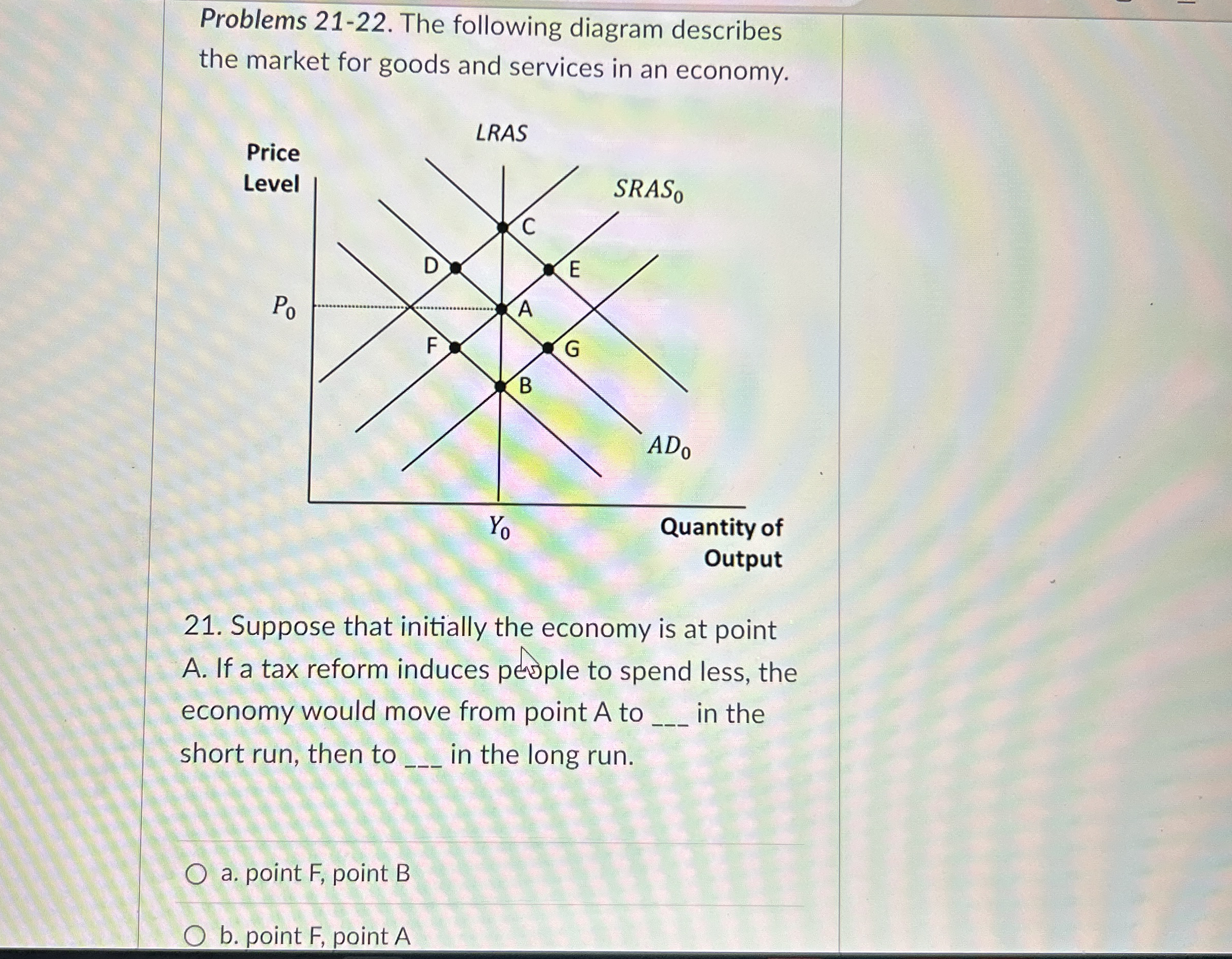 Problems 2 1 - 2 2 . The following diagram