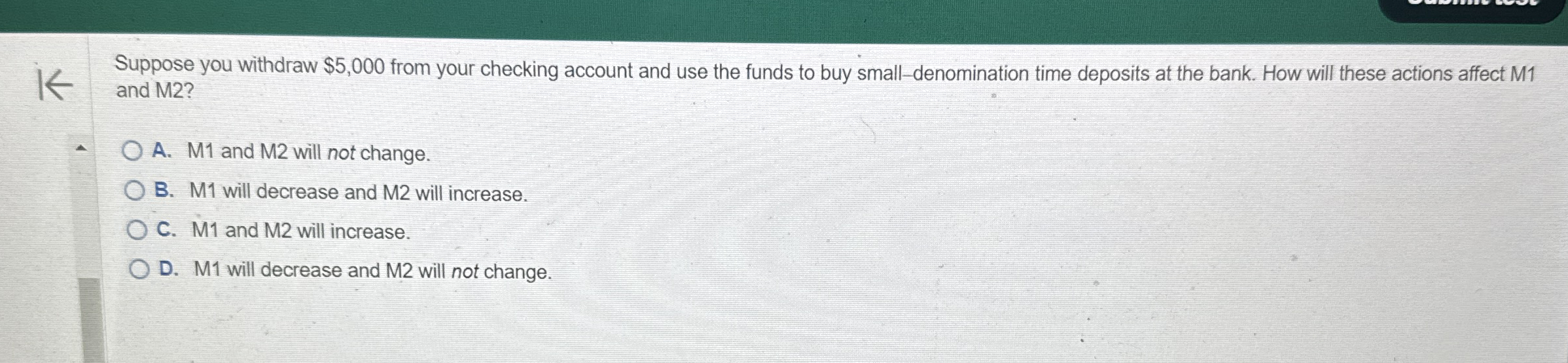 Suppose you withdraw $ 5 , 0 0 0 from your