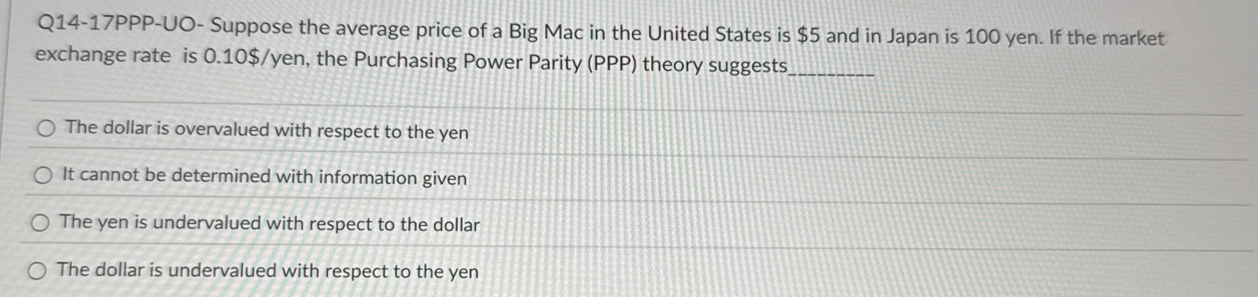Q 1 4 - 1 7 PPP - UO - Suppose the average price