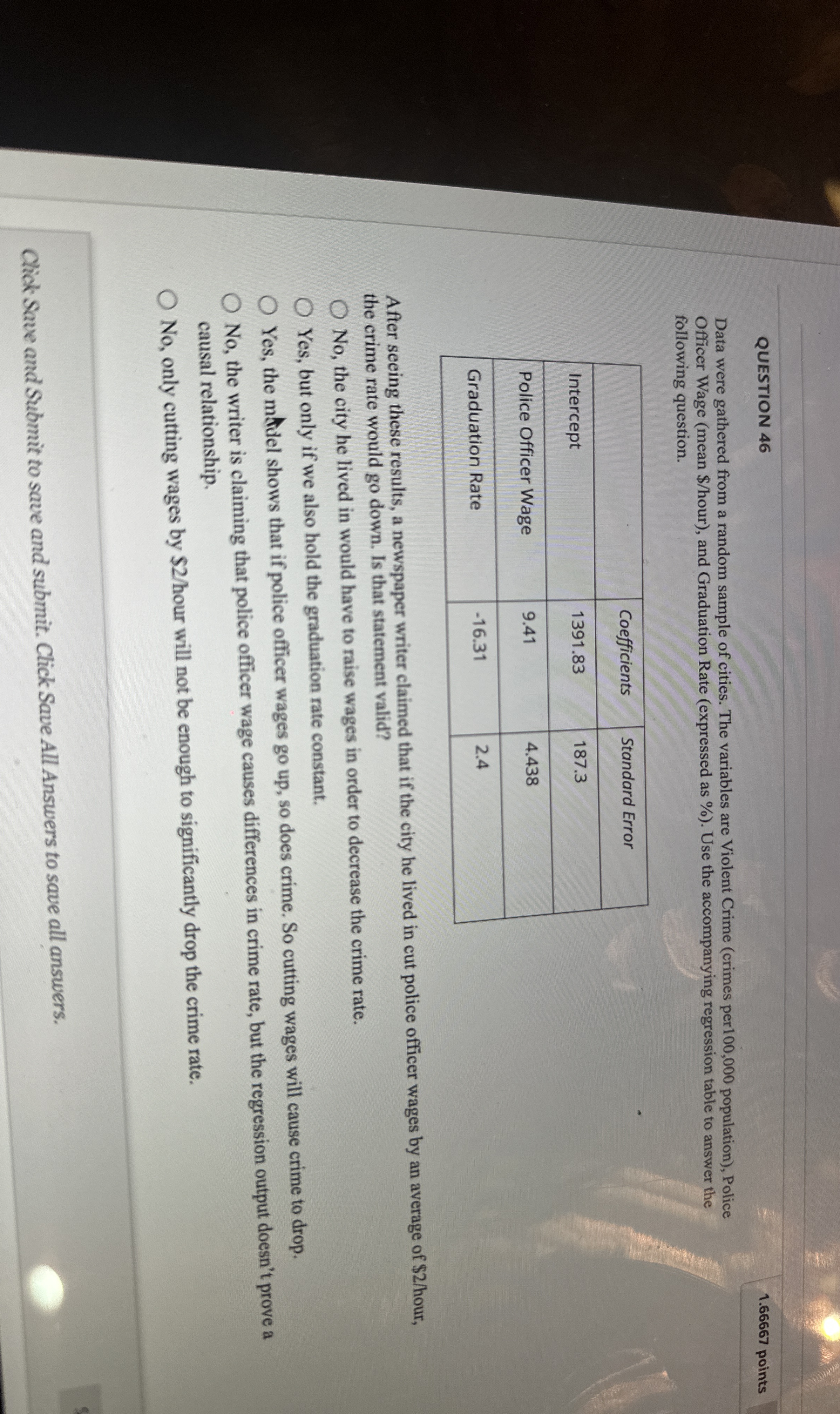 QUESTION 4 6 1 . 6 6 6 6 7 points Data were