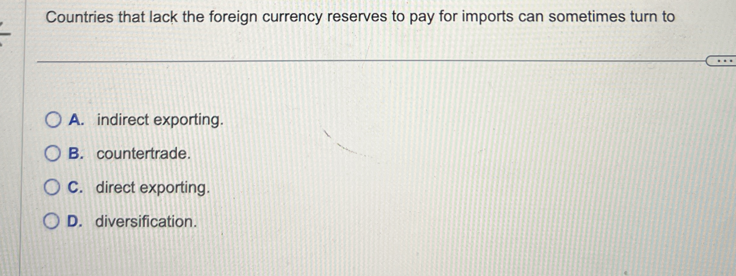 Countries that lack the foreign currency reserves