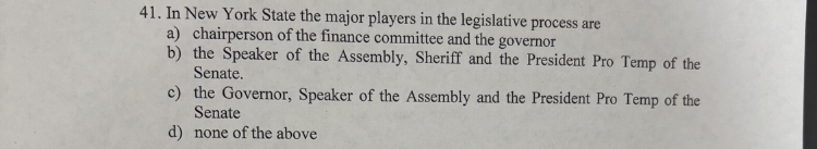 In New York State the major players in the