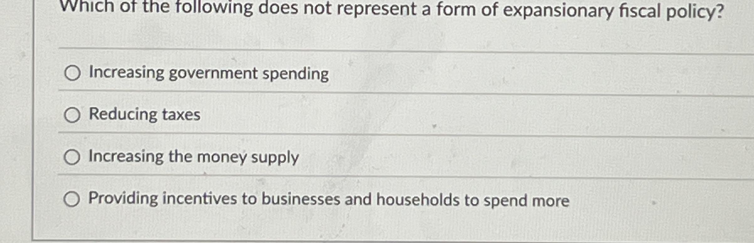 Which of the following does not represent a form