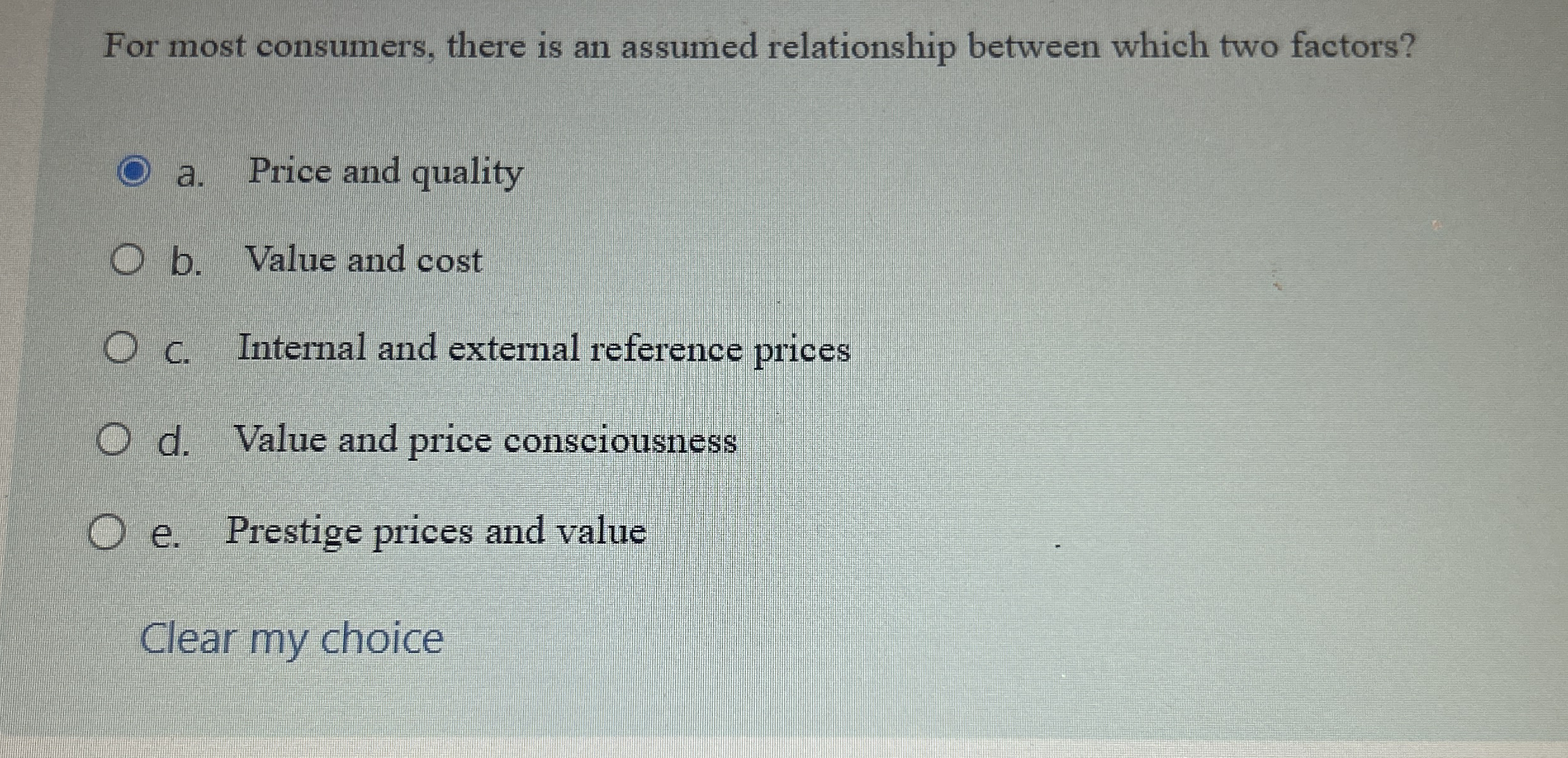 For most consumers, there is an assumed