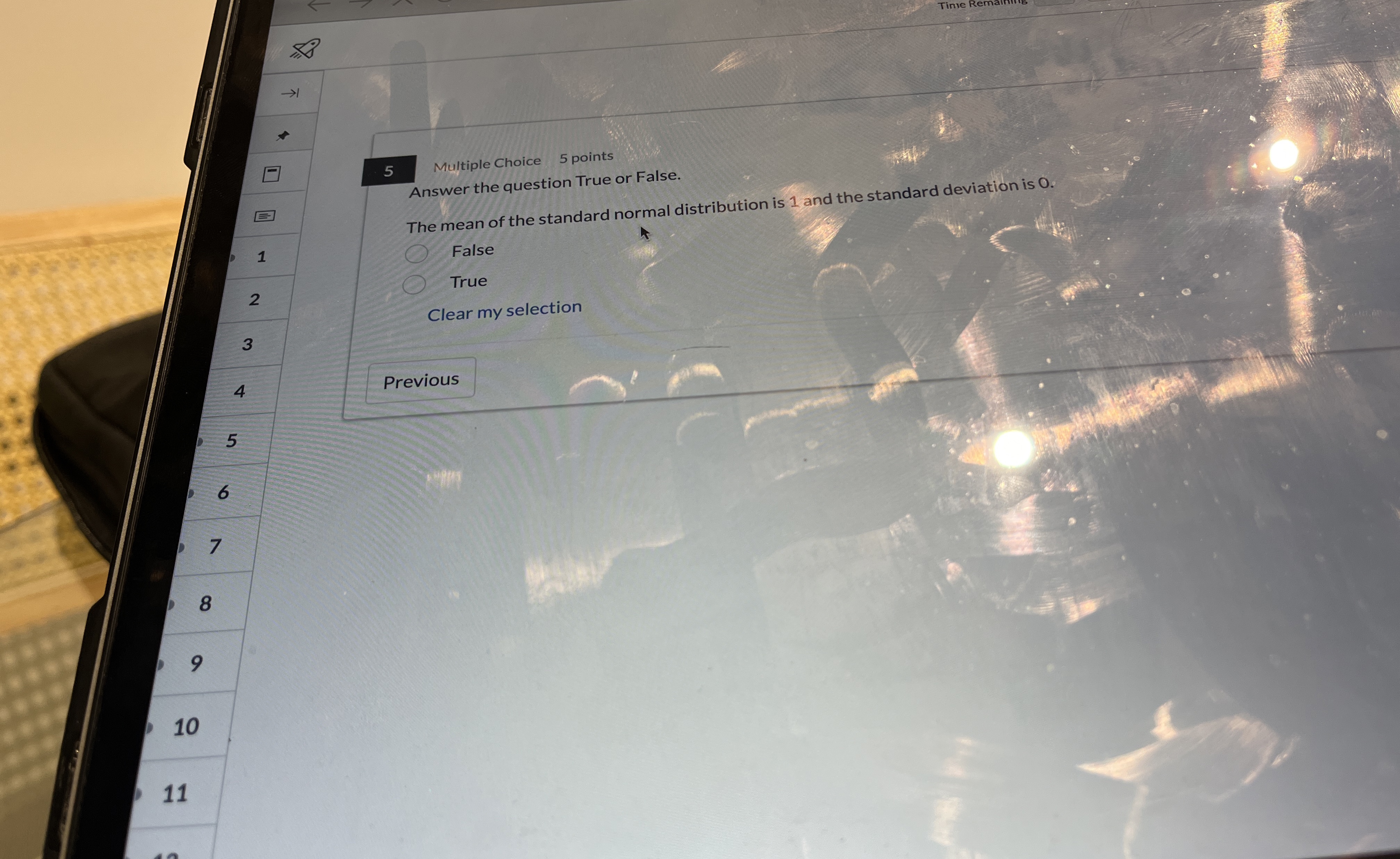 5 Multiple Choice 5 points Answer the question