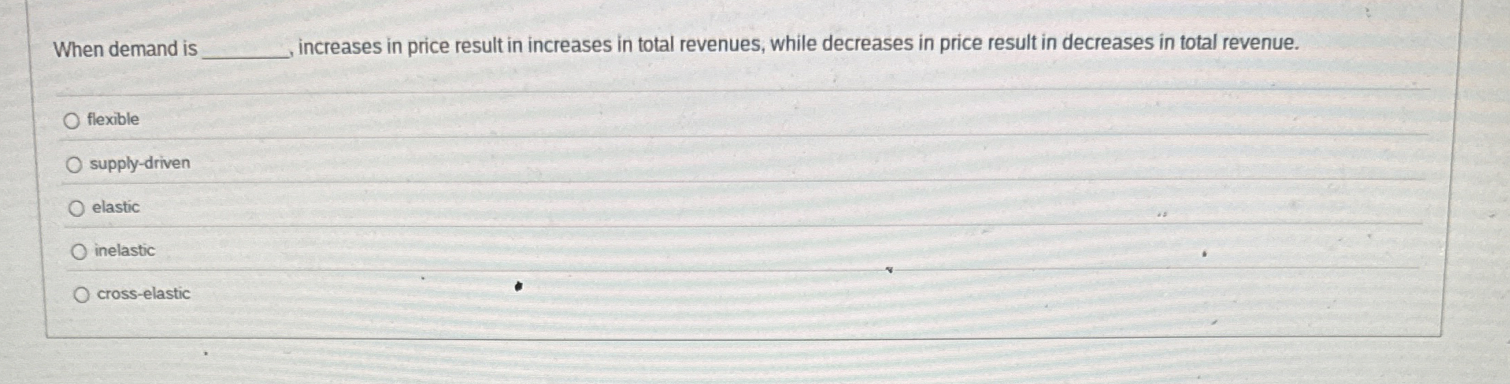 When demand is increases in price result in