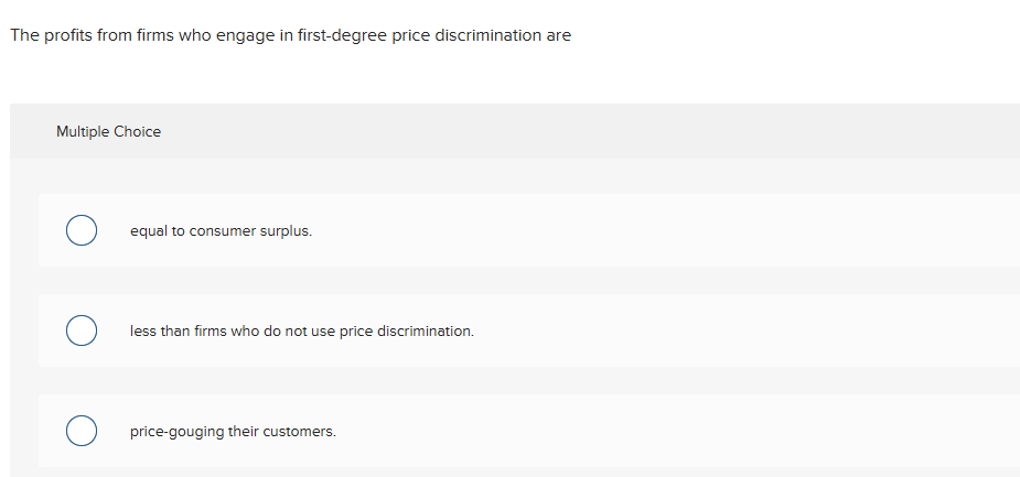 The profits from firms who engage i n first -