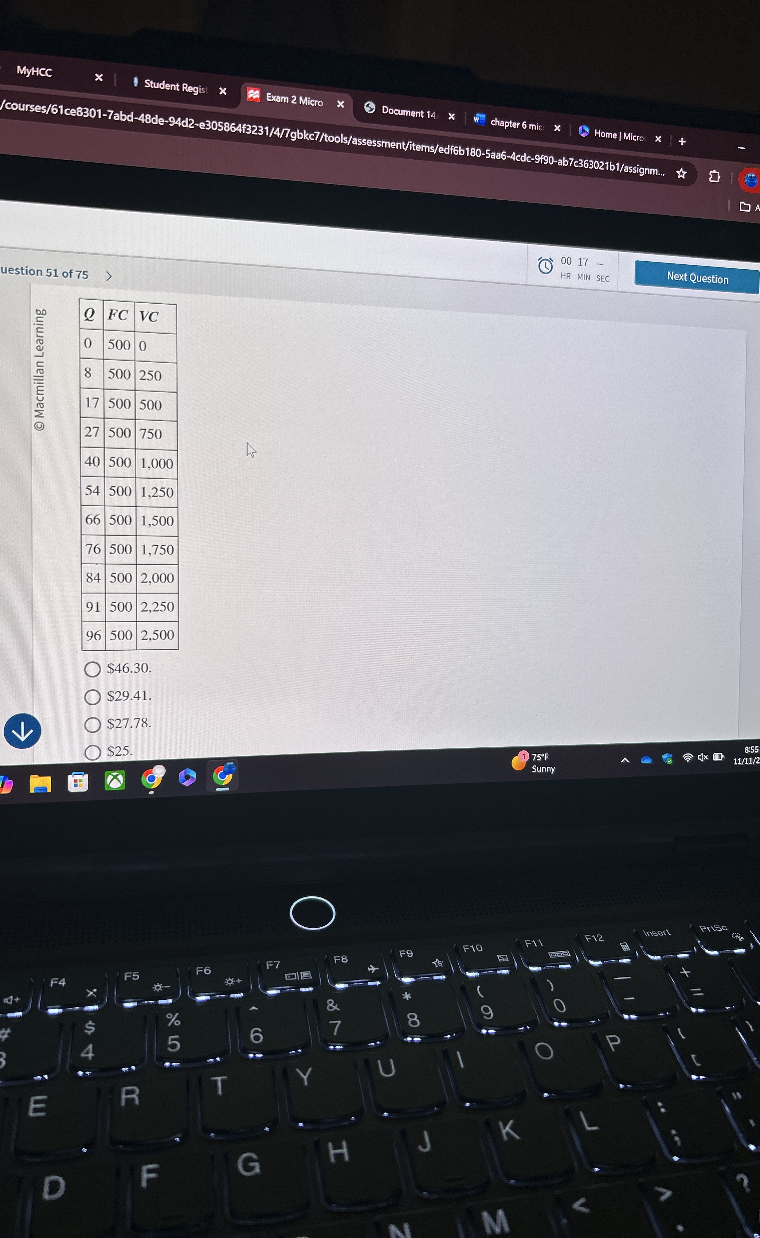 MyHCC Student Regis: Exam 2 Micro Document 1 4 .