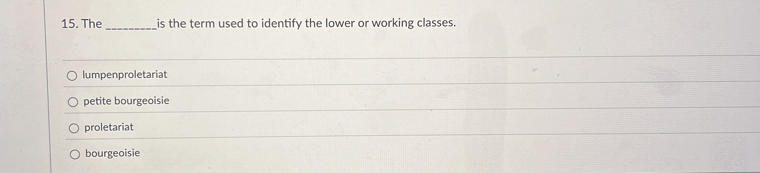 The q , is the term used to identify the lower or