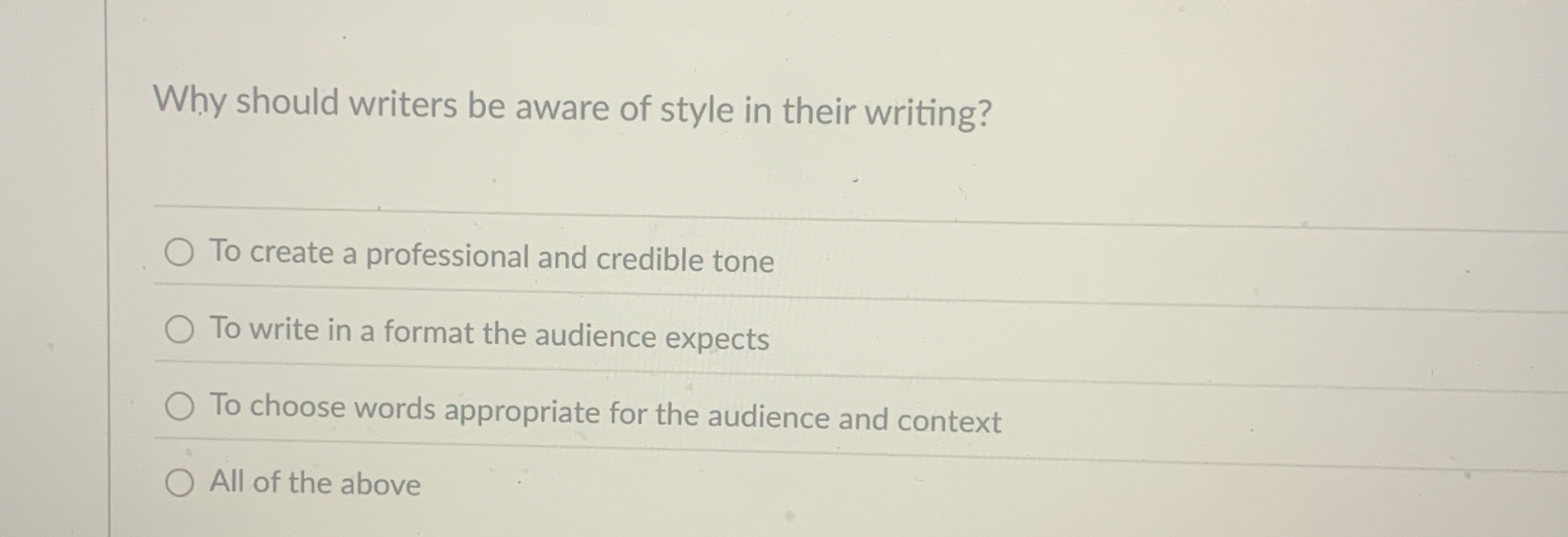 Why should writers be aware of style in their