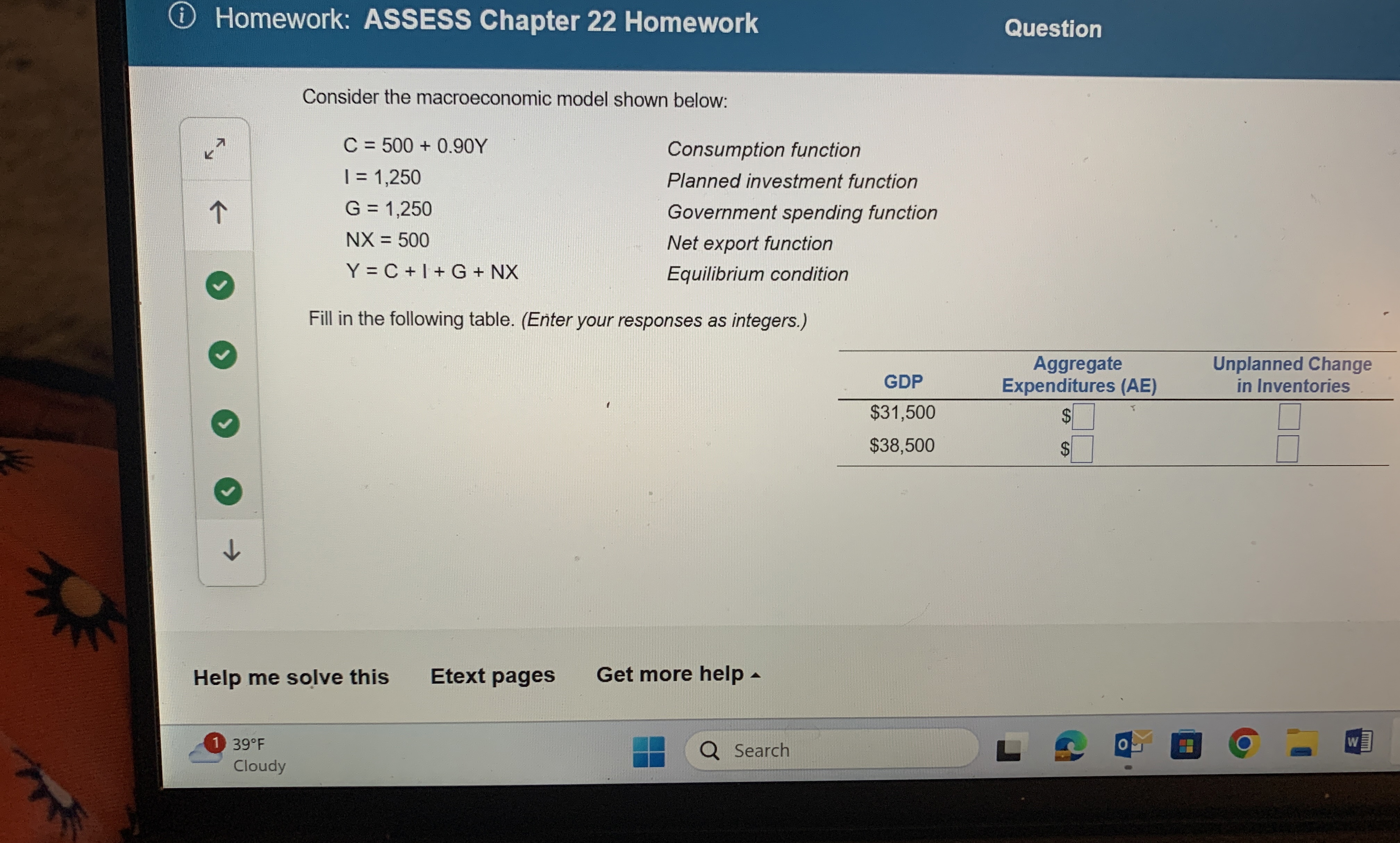 ( i ) Homework: ASSESS Chapter 2 2 Homework