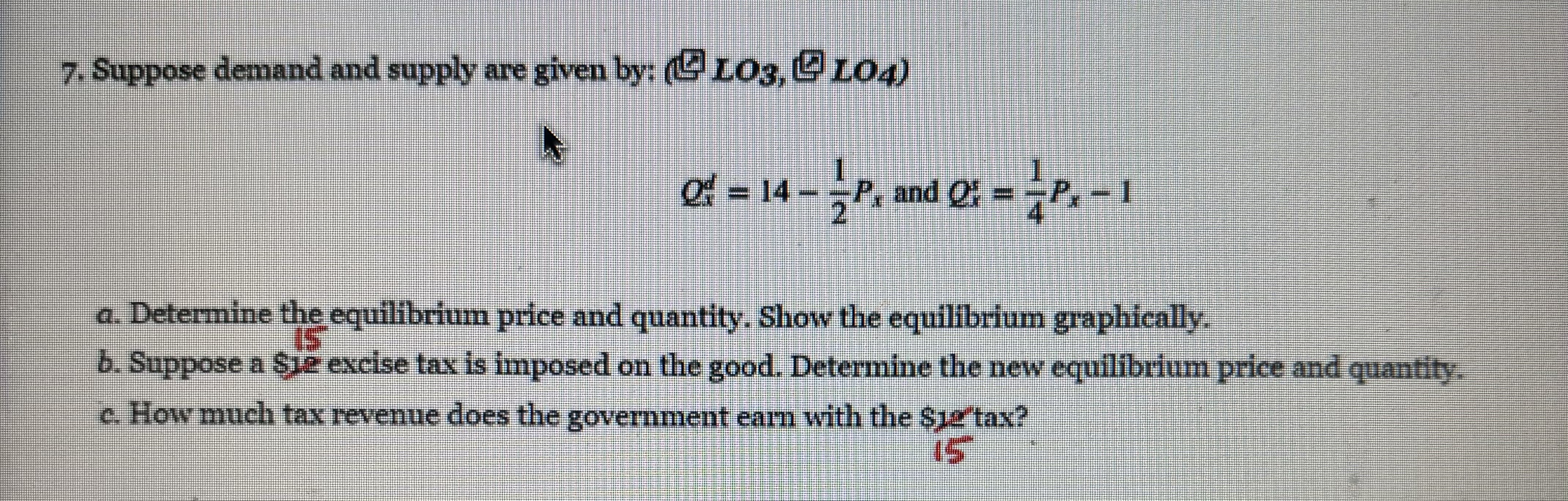 L O 3 , L O 4 Q x d = 1 4 - 1 2 P x and Q x s = 1