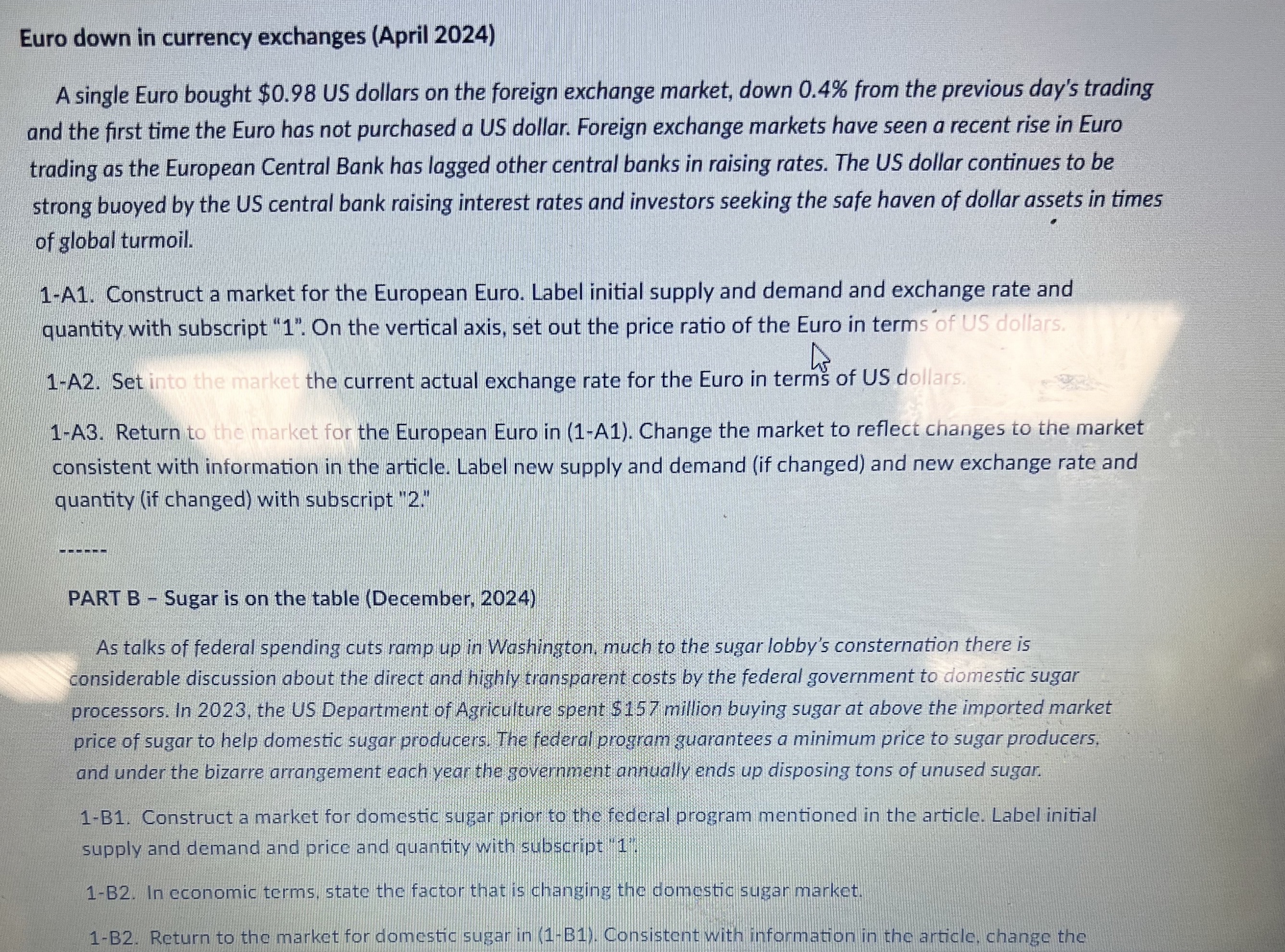 Euro down in currency exchanges ( April 2 0 2 4 )