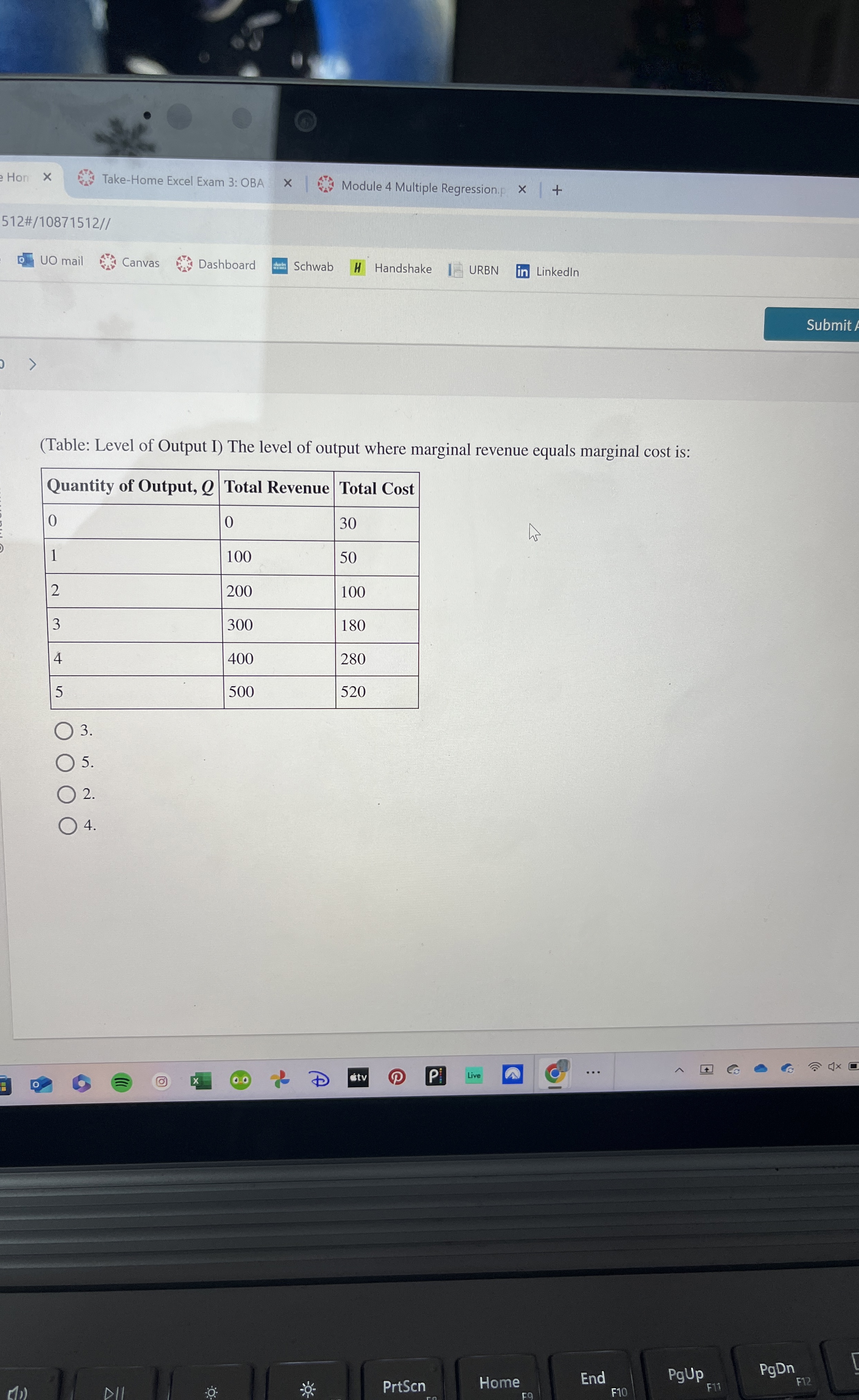 Hon Take - Home Excel Exam 3 : OBA Module 4