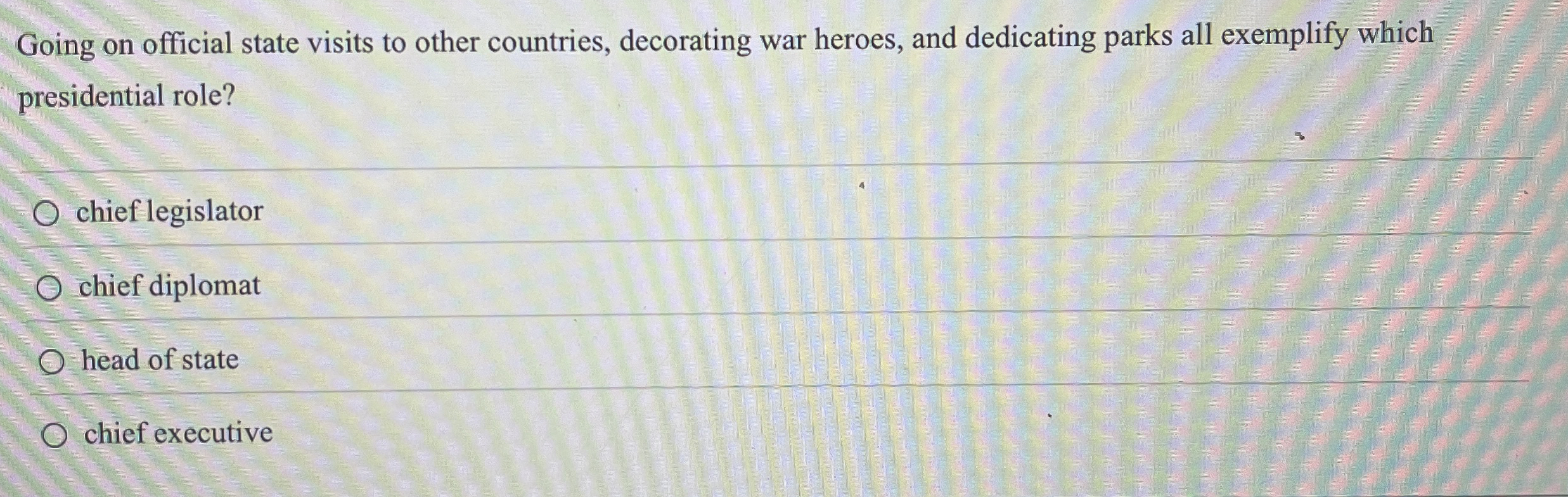 Going on official state visits to other