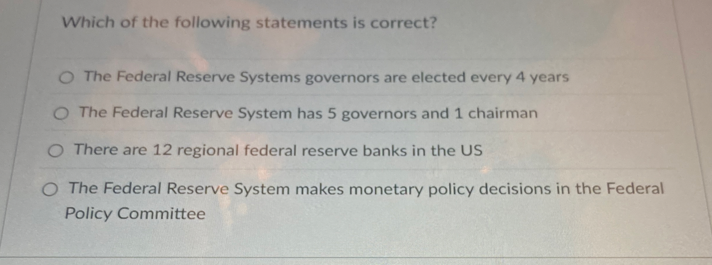 Which of the following statements is correct? The