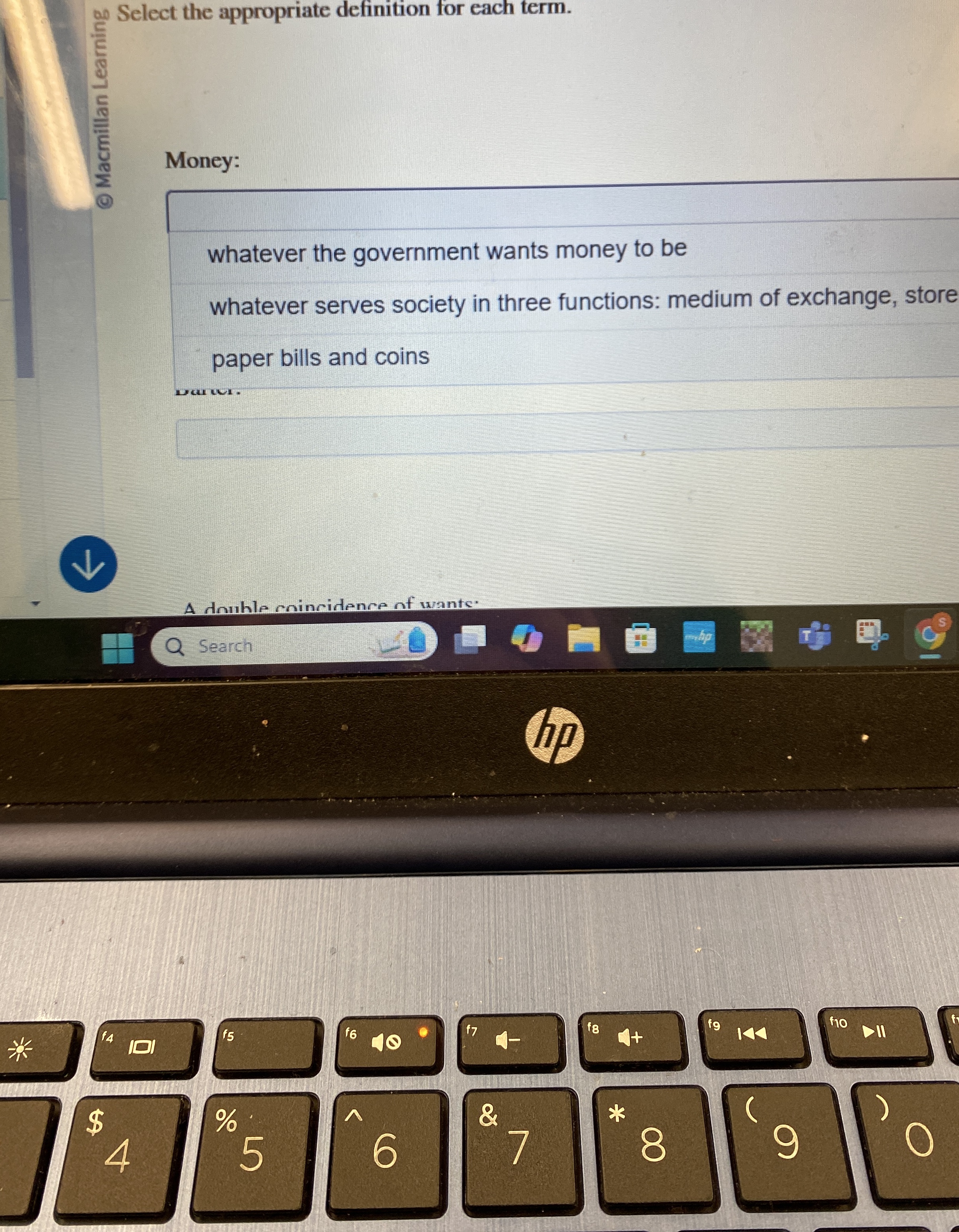 0 0 Select the appropriate definition for each
