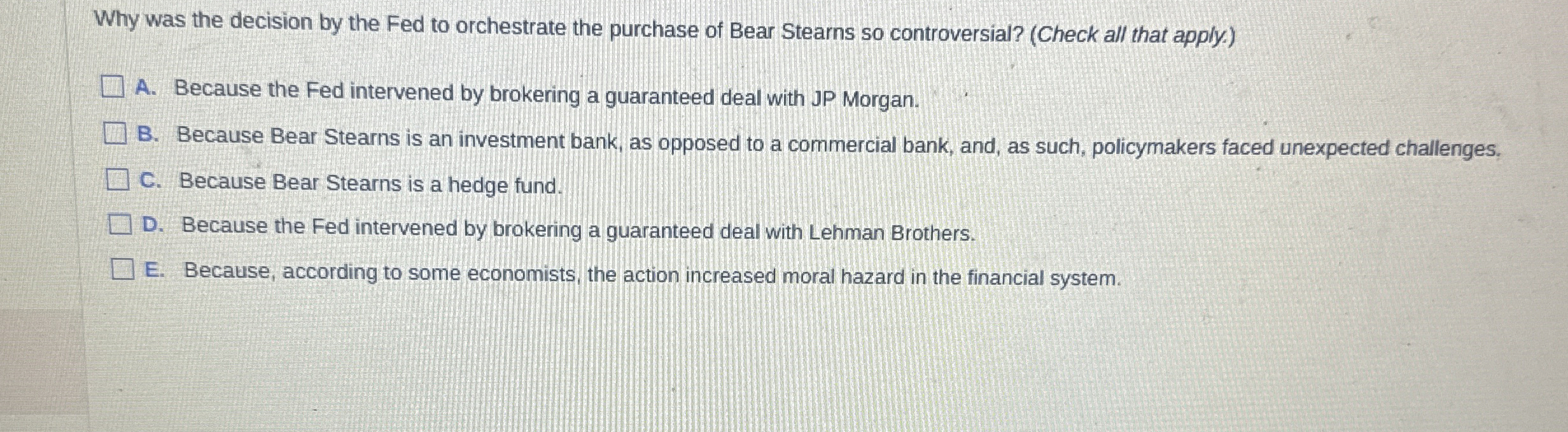 Why was the decision by the Fed to orchestrate