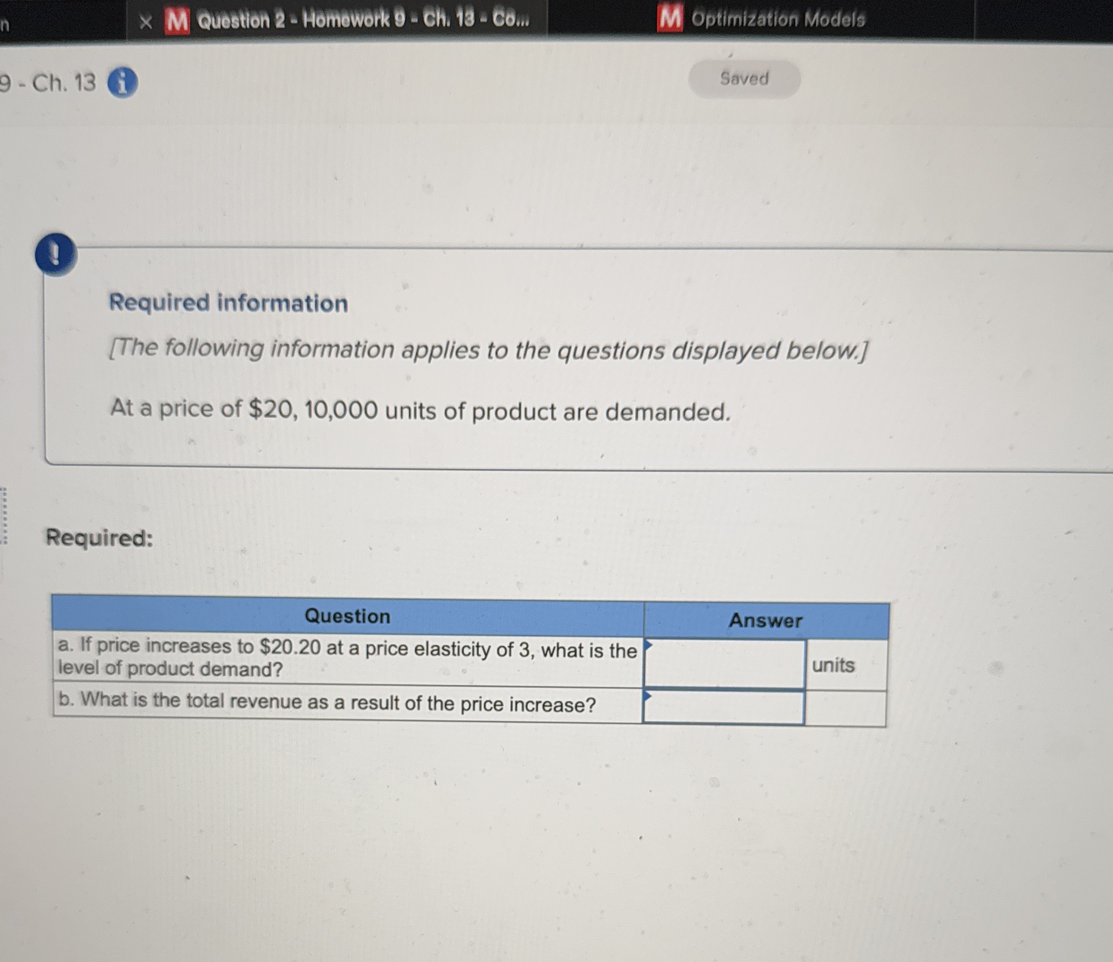 Question 2 - HomeWork 9 - Ch . 1 3 = C 6 . . .
