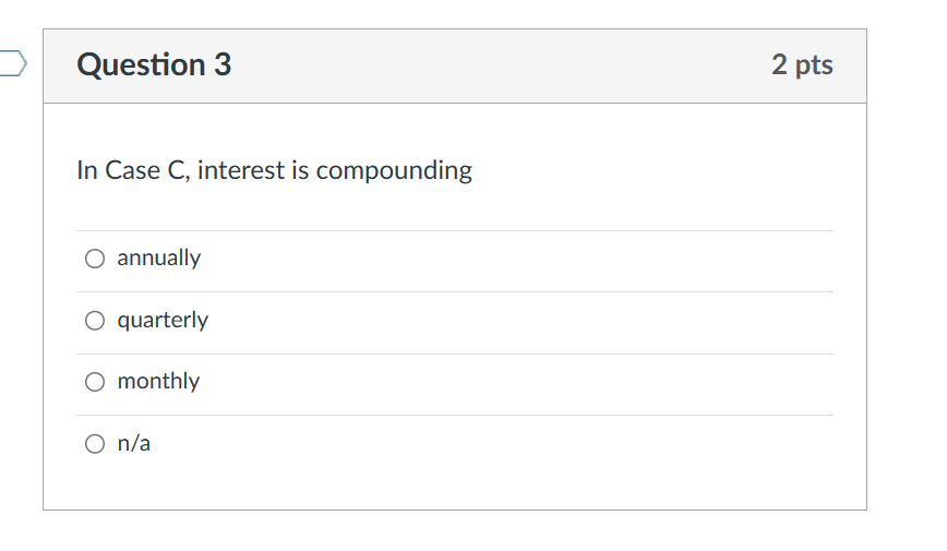 Evaluate each case below, and complete the