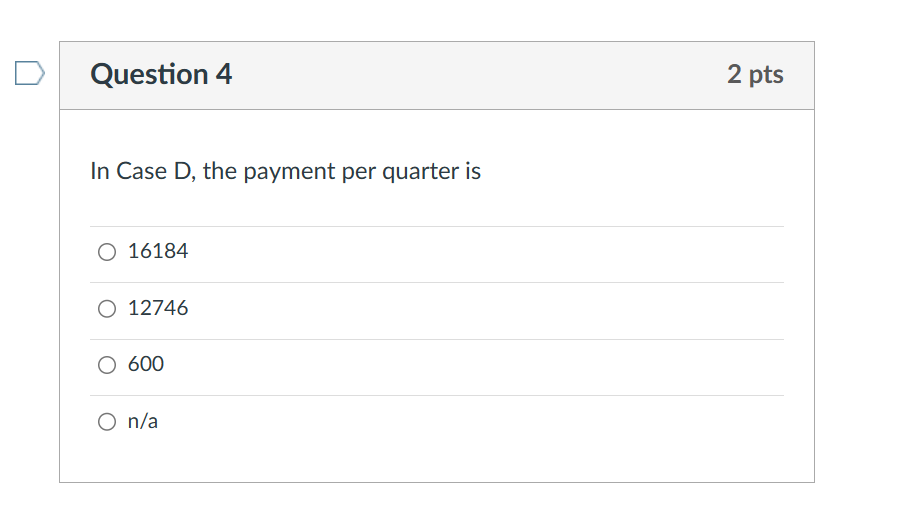 Evaluate each case below, and complete the