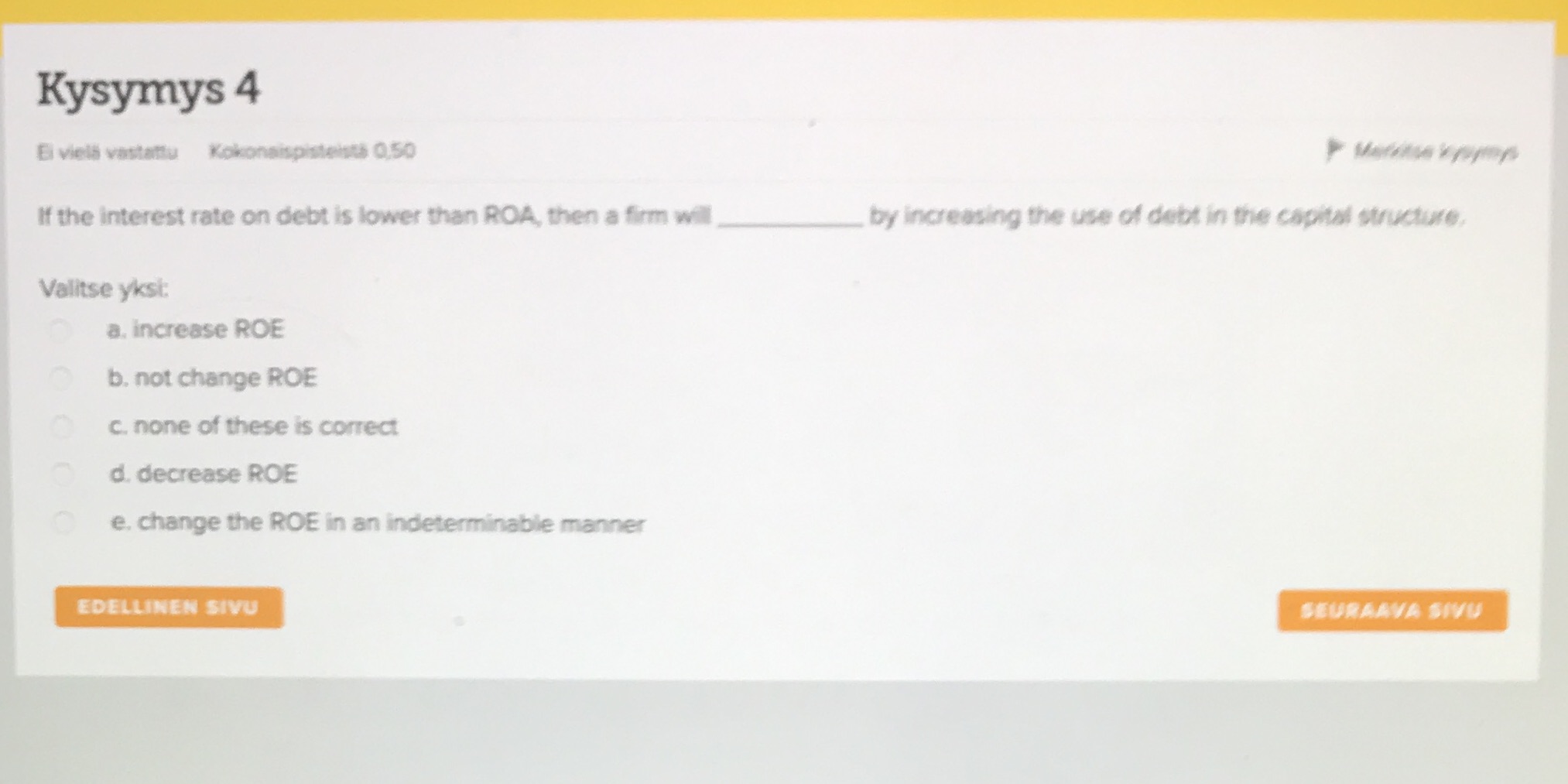 Task 3 Kysymys 4 El viels vastattu
