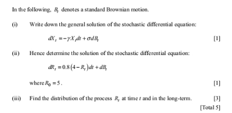 I need help here. Let X, be a diffusion that