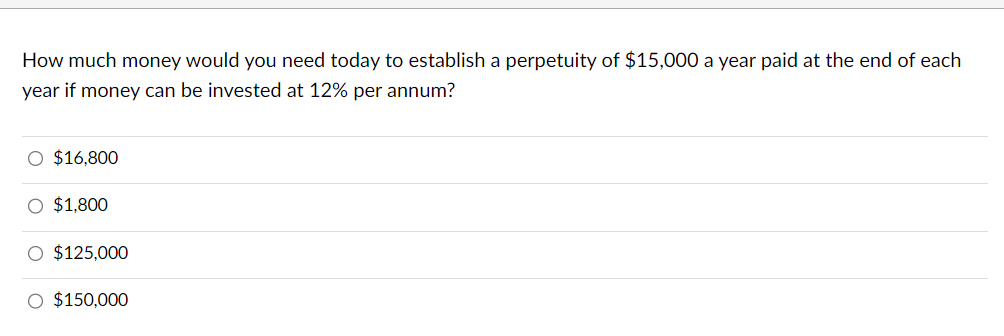 How much money would you need today to establish