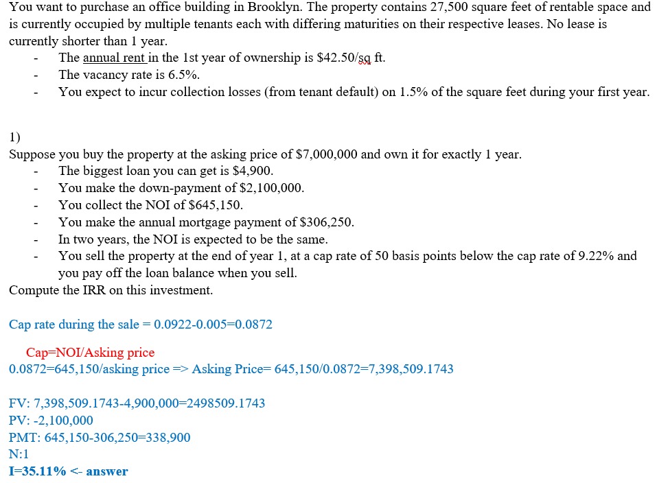 QUESTION ONE How much would an investor pay to