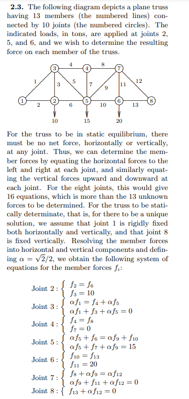 First, derive the linear equations for Joint 3 (