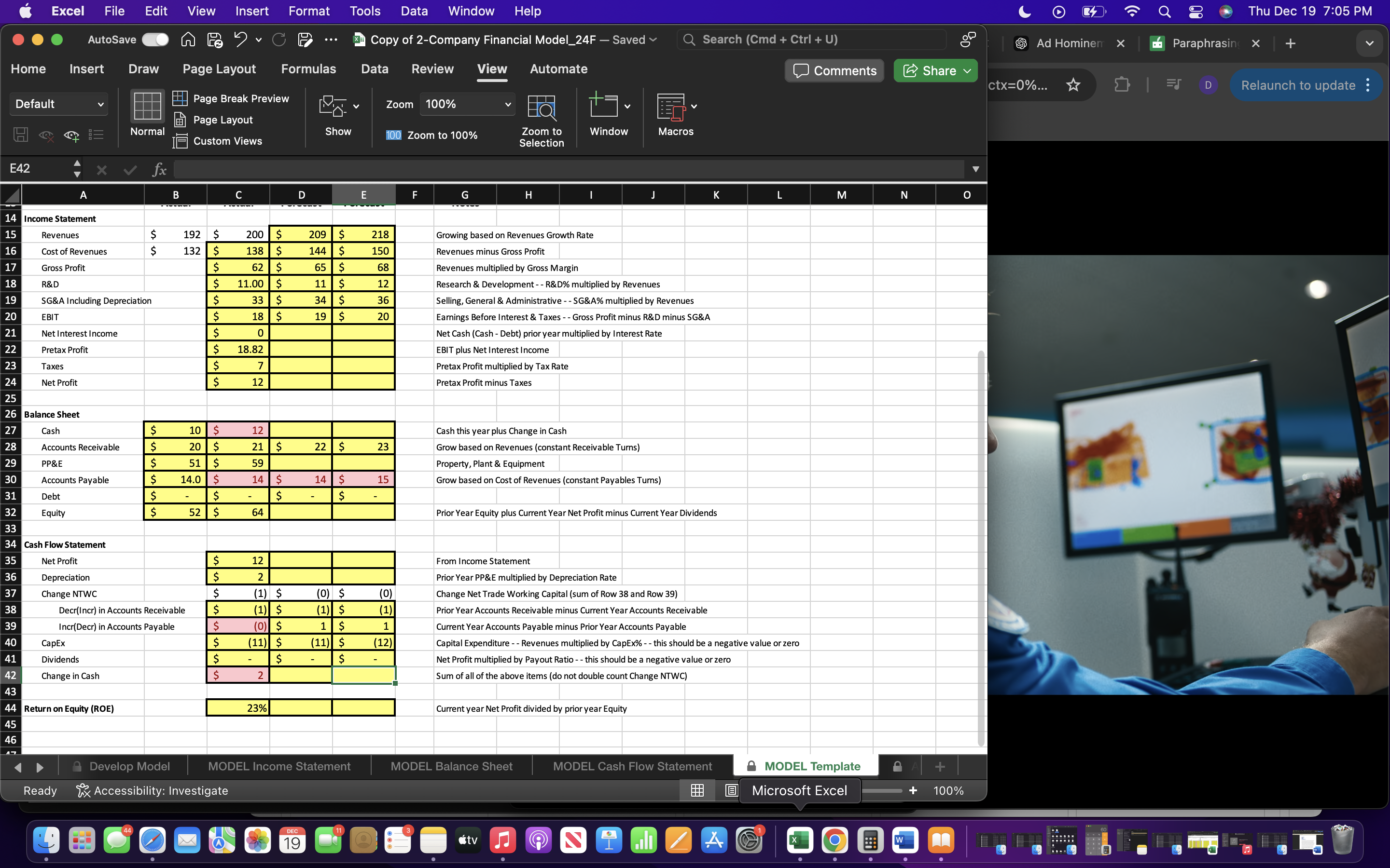 Excel File Edit View Insert Format Tools Data