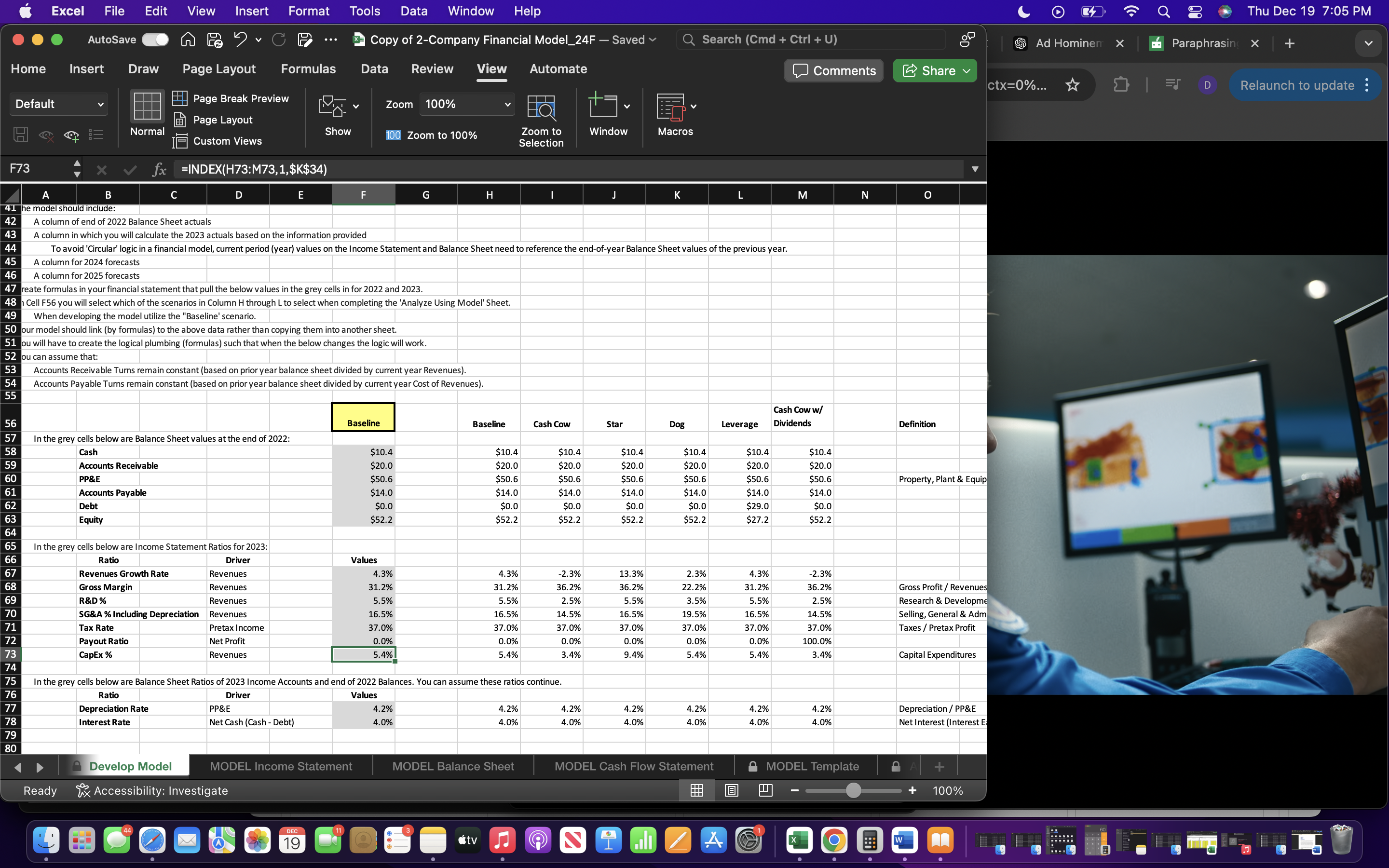 Excel File Edit View Insert Format Tools Data