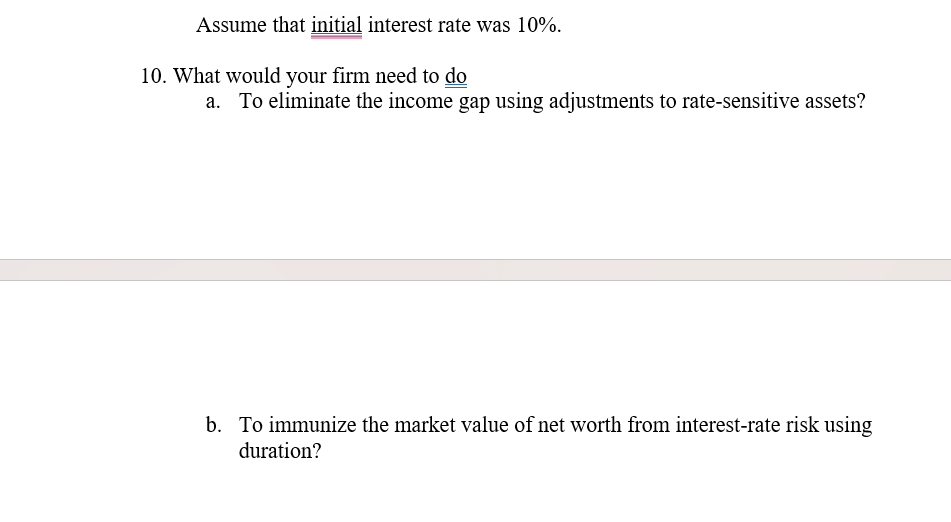 Note: 1] current market interest rate is 10% 2)