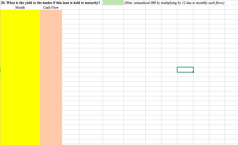 Adjustable Rate Mortgage Excel Assignment