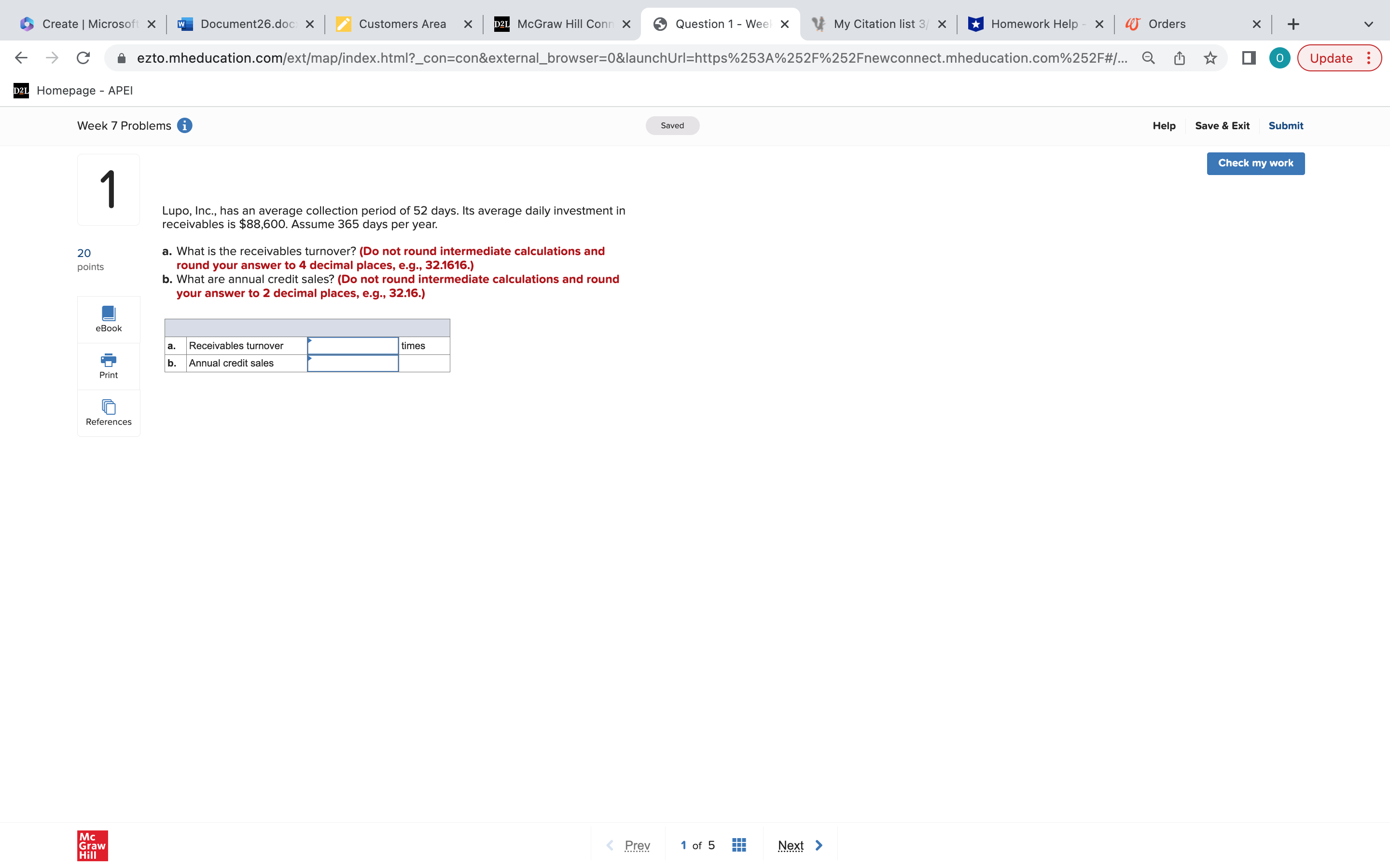 Create | Microsoft X w Document26.doc x Customers