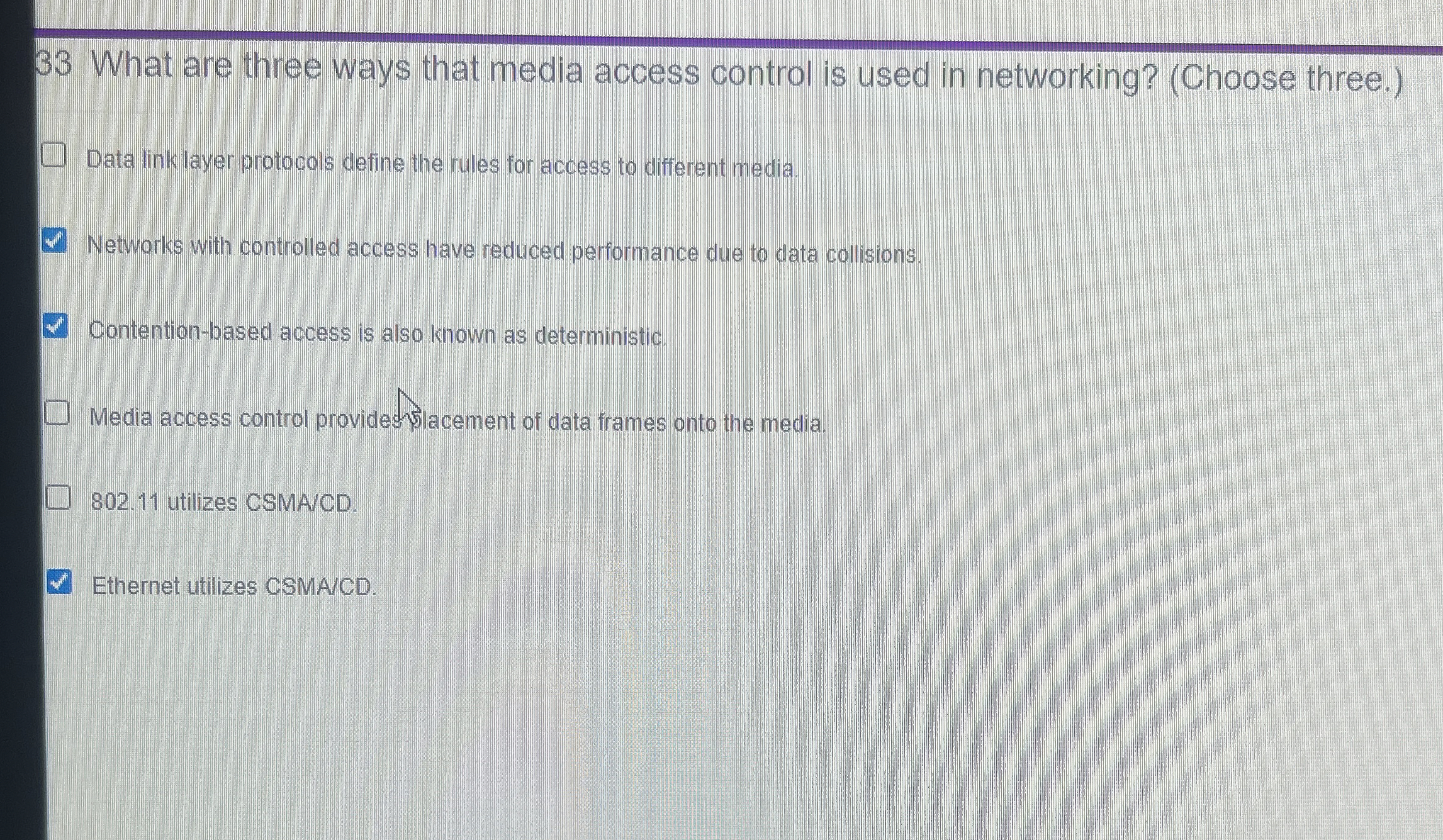 3 3 What are three ways that media access control