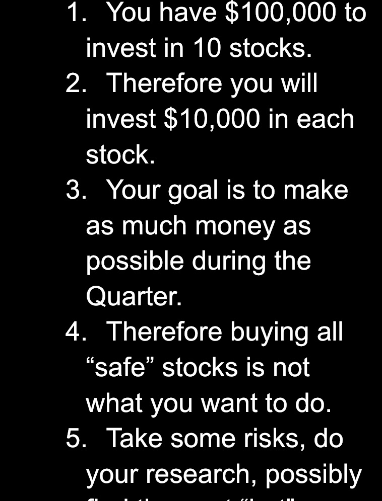 I need 20 stocks !! Which is going to include The