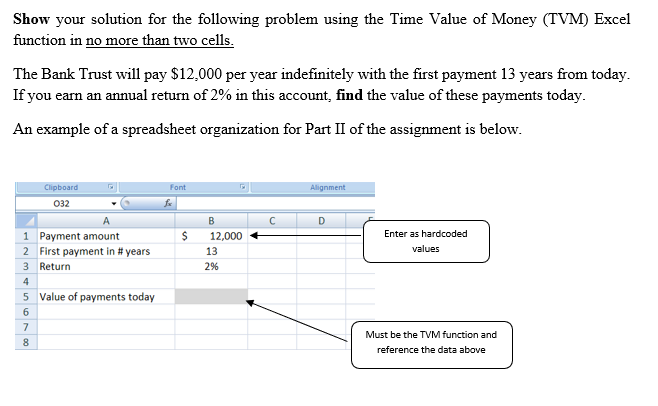 Show your solution for the following problem