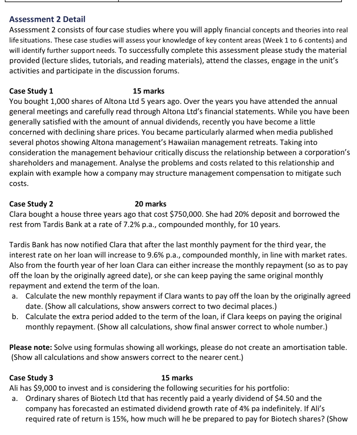 Remaining part for case study 3 is below answer