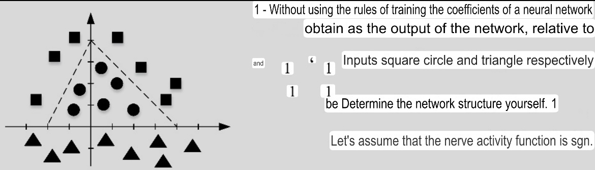 1 - Without using the rules of training the