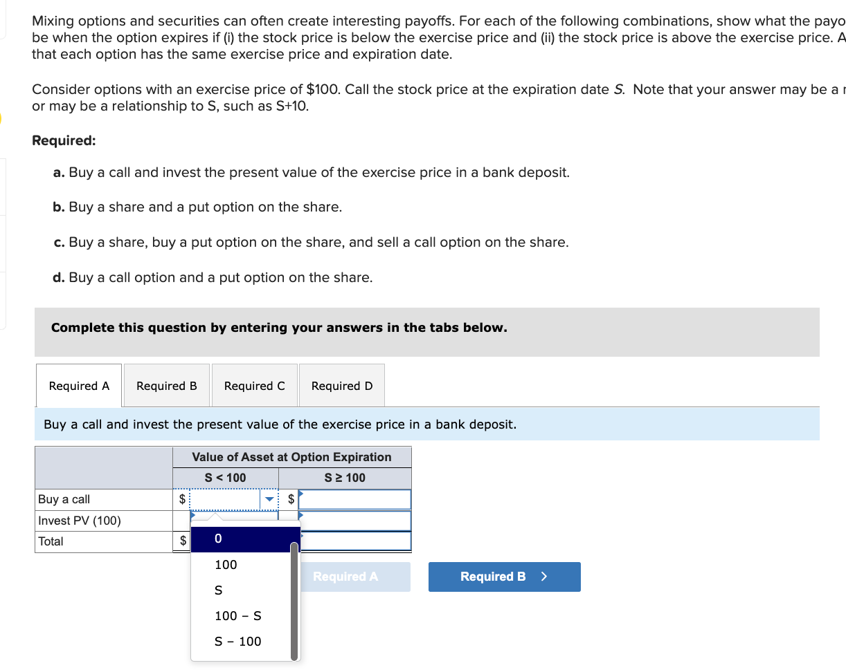 Mixing options and securities can often create