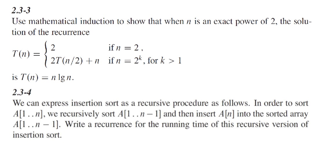 2 . 3 - 3 Use mathematical induction to show that