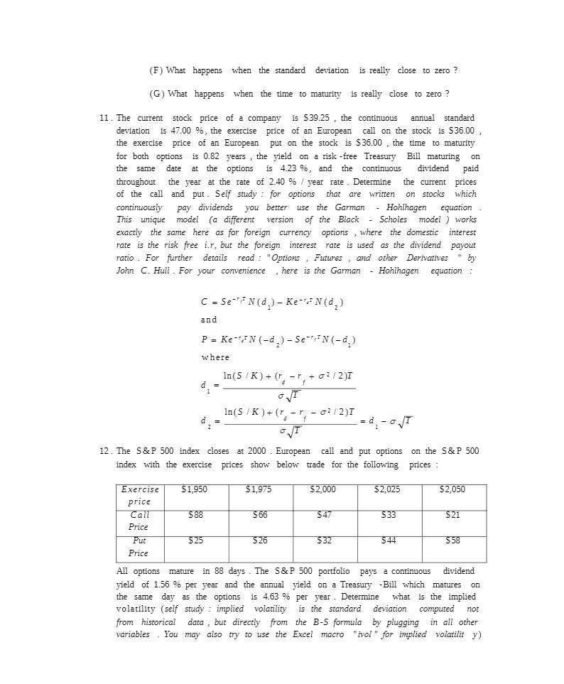 (F) What happens when the standard deviation is