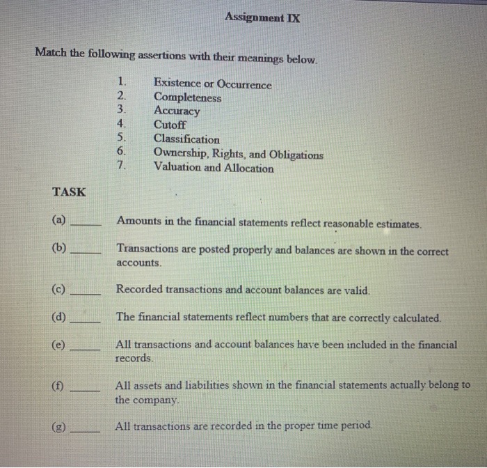 Task one.. You have been assigned to construct a